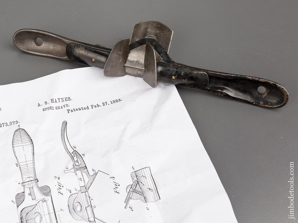 STANLEY No. 65 HAYNES February 27, 1885 Patent Chamfer Shave - 81109