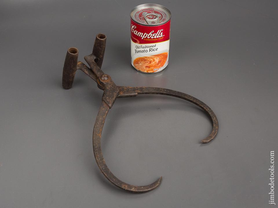 Miniature 10 inch JOHNSON September 16, 1873 Patent Ice Tongs - 81115R