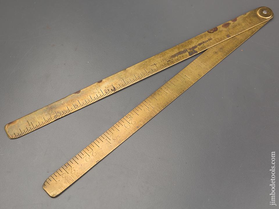 RABONE Two Foot Folding Brass Blacksmith's Rule - 81123R