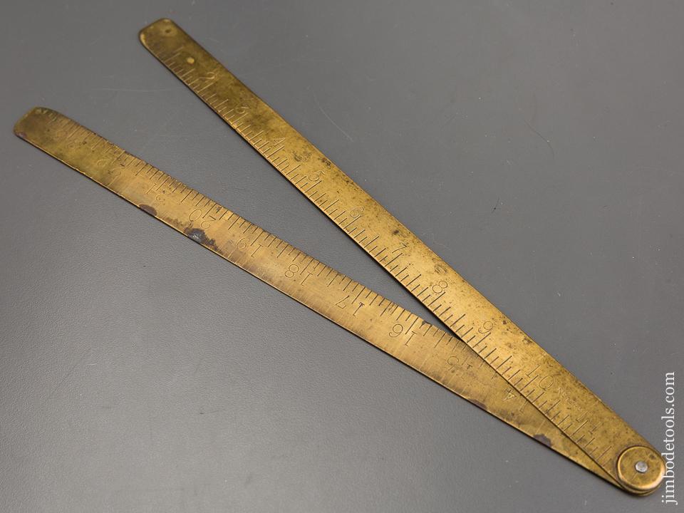 RABONE Two Foot Folding Brass Blacksmith's Rule - 81123R