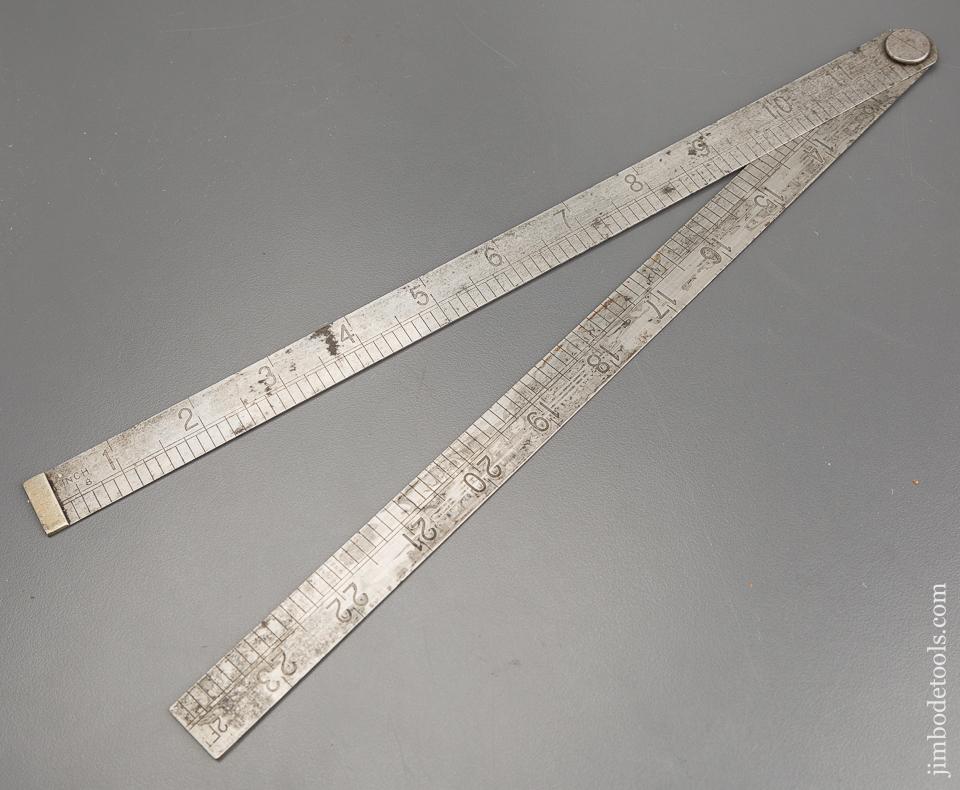 Fine RABONE No. 52 Two Foot Folding Blacksmith's Rule - 81133R