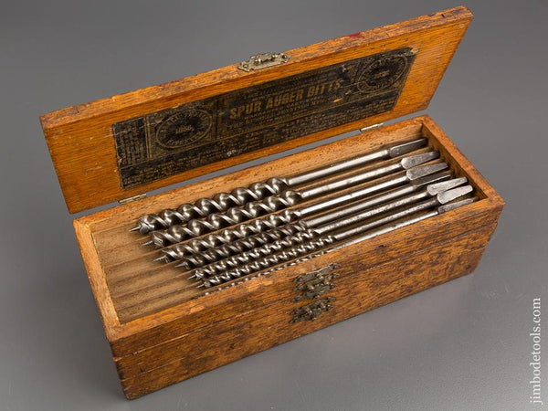 Complete Set of 14 RUSSELL JENNINGS Auger Bits in Original 3 Tiered Box -81150