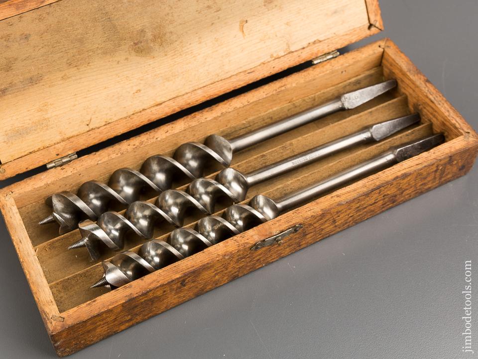 Complete Set of 14 RUSSELL JENNINGS Auger Bits in Original 3 Tiered Box -81150