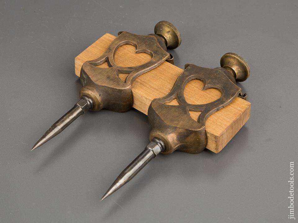 6 1/2 inch Trammel Points Pierced with Hearts - 81153
