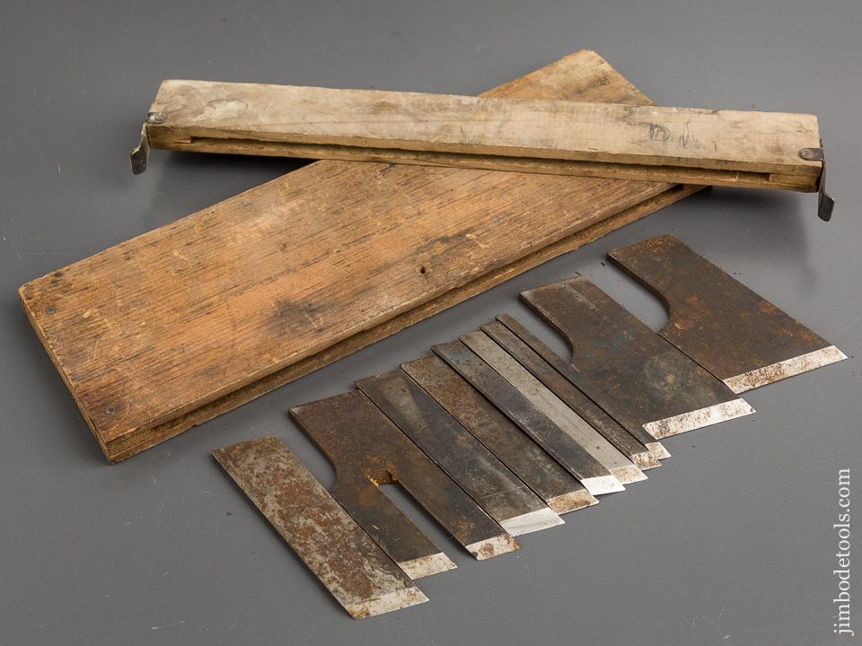 Set of Ten Cutters For STANLEY No. 46 Combination Plane in Original Box - 81236