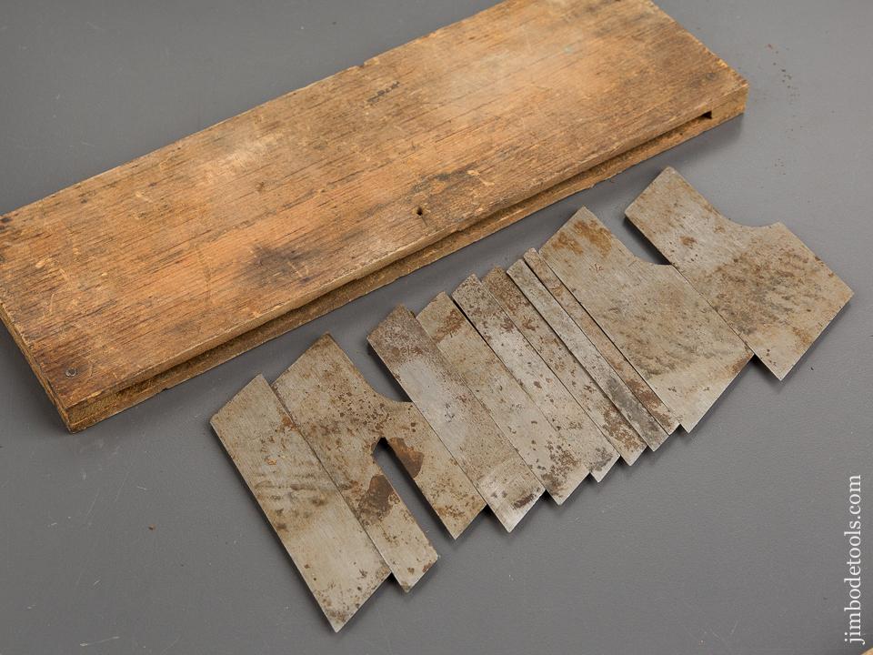 Set of Ten Cutters For STANLEY No. 46 Combination Plane in Original Box - 81236