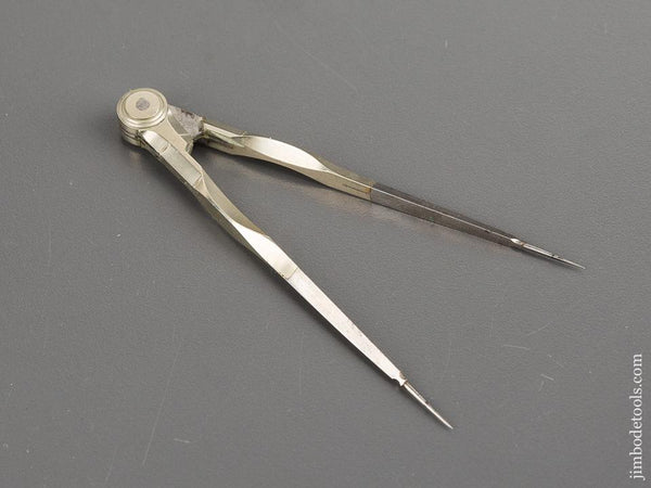 3 7/8 inch German Silver & Steel Precision Dividers MINT - 81250