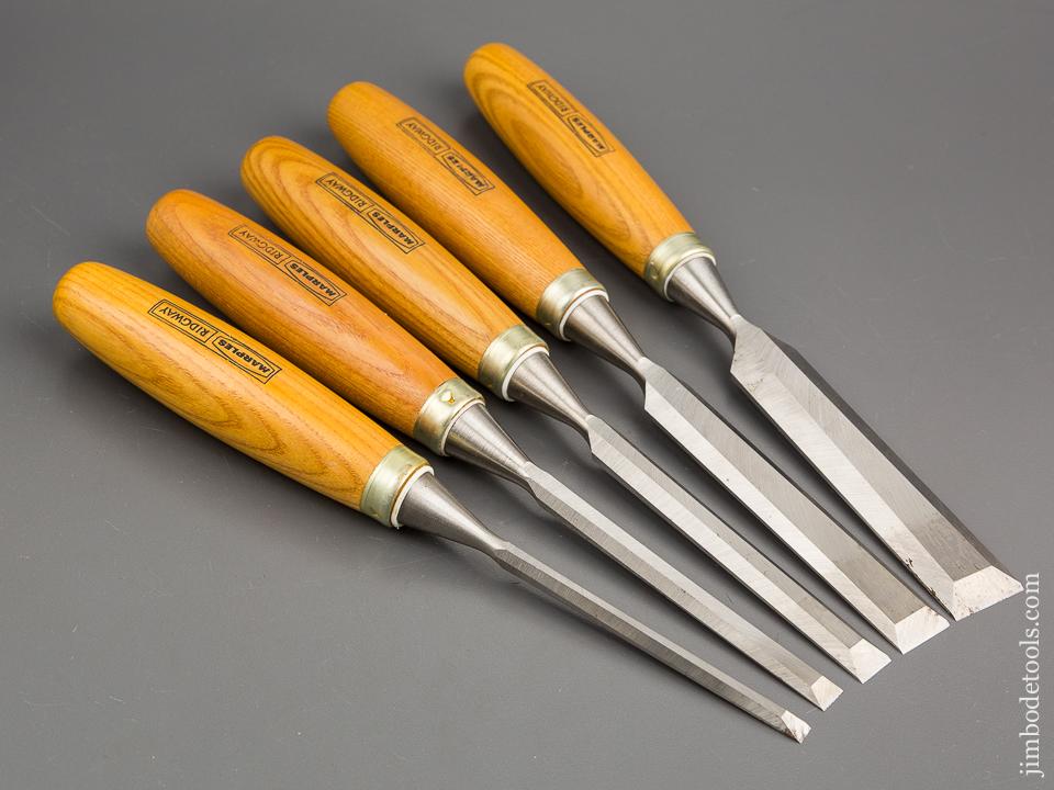 Set of Five MARPLES Chisels NEW OLD STOCK - 81257