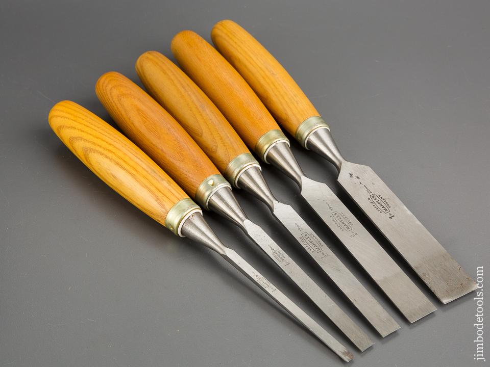 Set of Five MARPLES Chisels NEW OLD STOCK - 81257