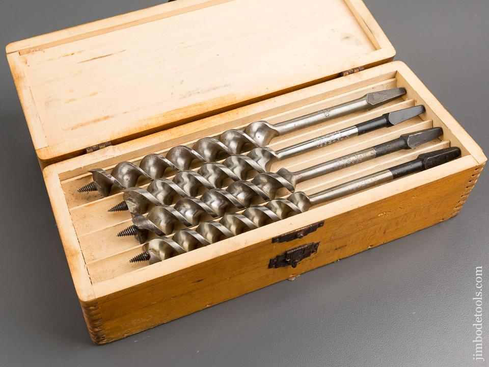 Complete Set of 13 RUSSELL JENNINGS Auger Bits in Original 3 Tiered Box - 81258