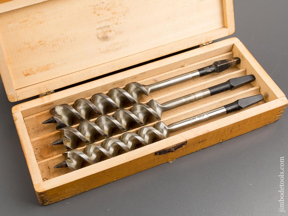 Complete Set of 13 RUSSELL JENNINGS Auger Bits in Original 3 Tiered Box - 81258