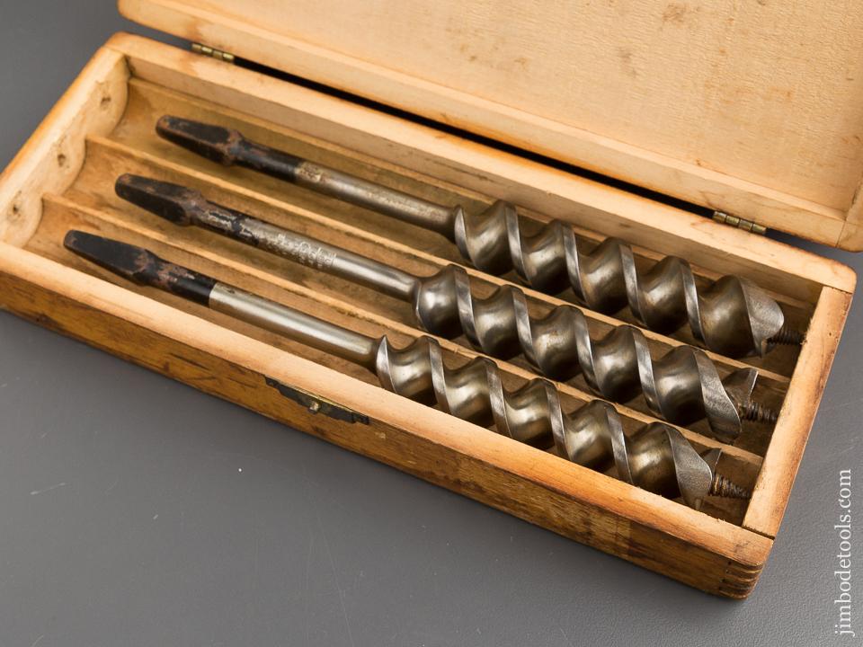 Complete Set of 13 RUSSELL JENNINGS Auger Bits in Original 3 Tiered Box -81259