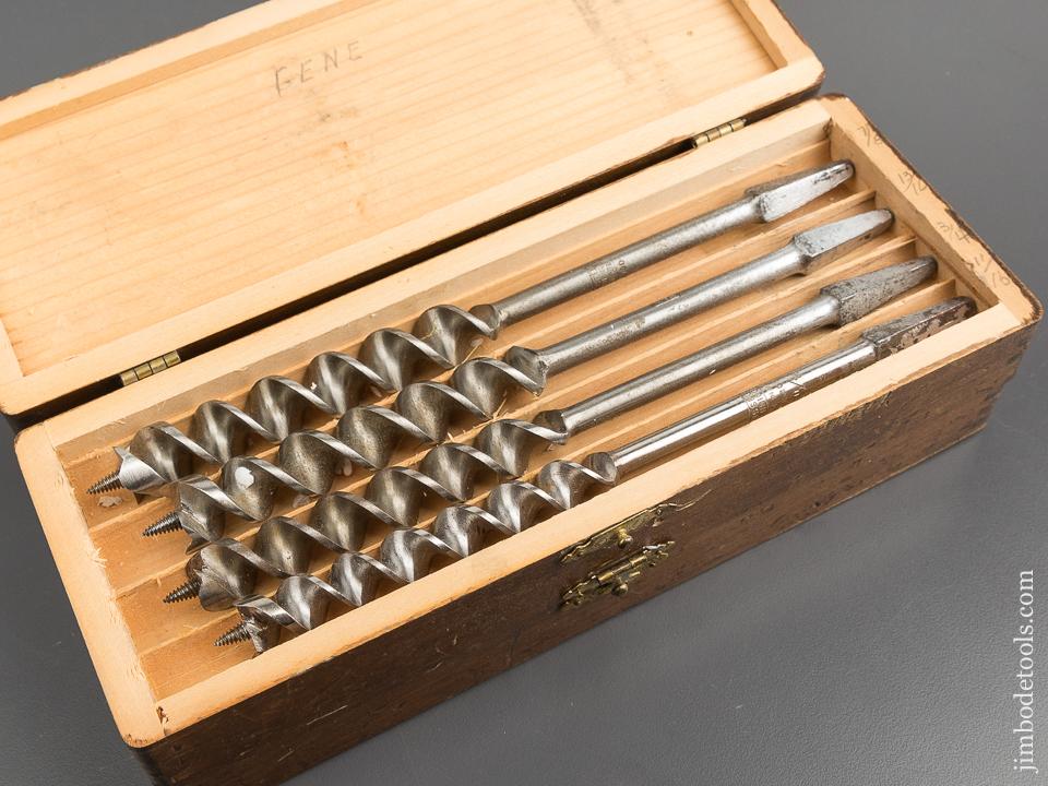 Complete Set of 13 RUSSELL JENNINGS Auger Bits in Original 3 Tiered Box -81288