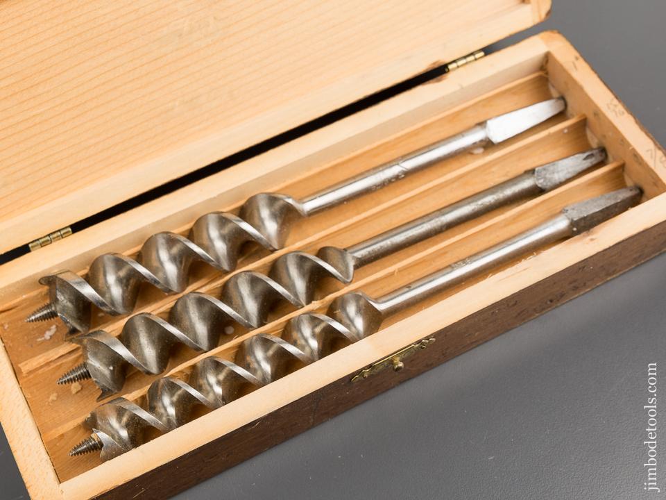 Complete Set of 13 RUSSELL JENNINGS Auger Bits in Original 3 Tiered Box -81288