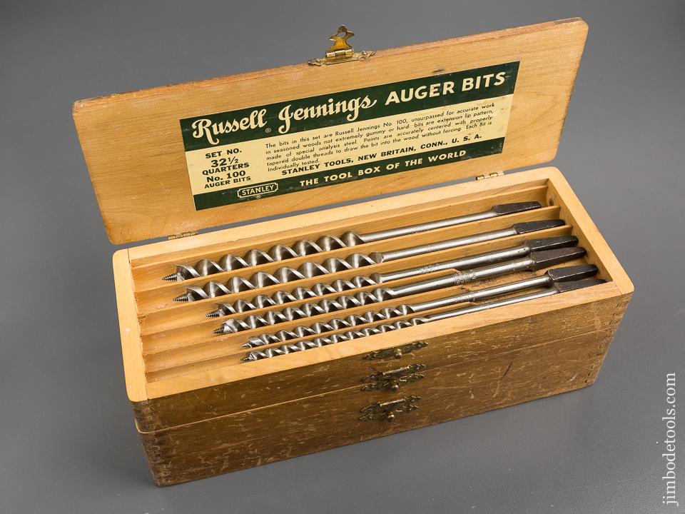 Complete Set of 13 RUSSELL JENNINGS Auger Bits in Original 3 Tiered Box -81289