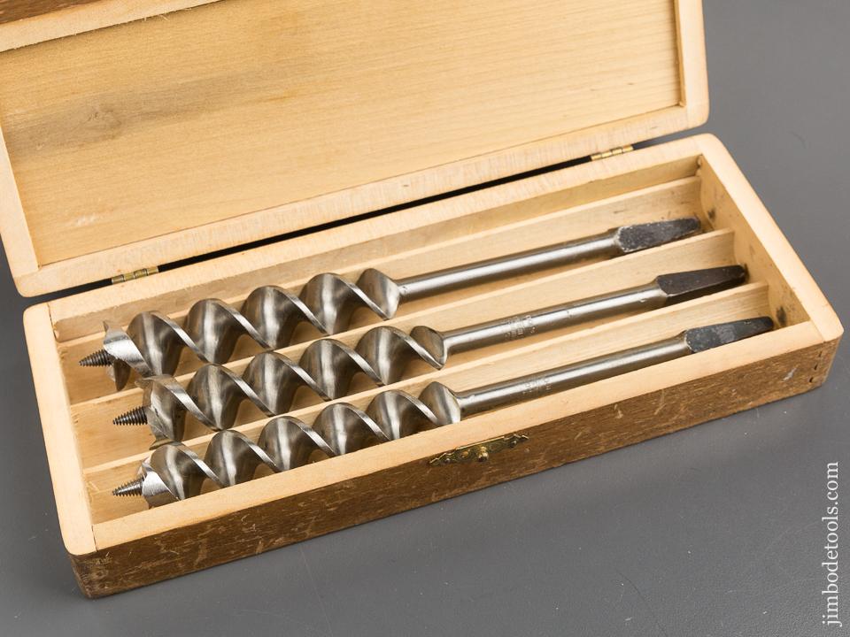 Complete Set of 13 RUSSELL JENNINGS Auger Bits in Original 3 Tiered Box -81289