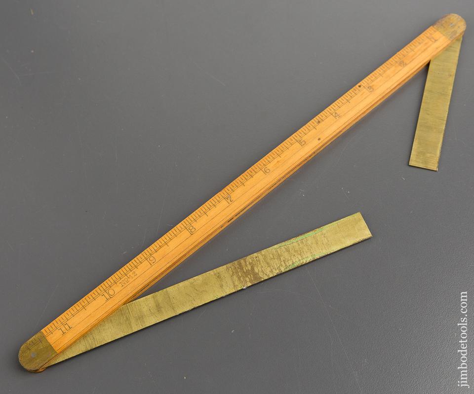 MINT 12 inch STANLEY Boxwood and Brass Ship Carpenter's Bevel - 81321