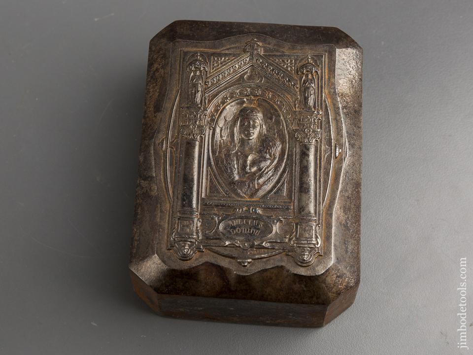 Ornate 4x5 inch Silversmith's Die by BACHLER CHATEAUDUIS - 81339RU