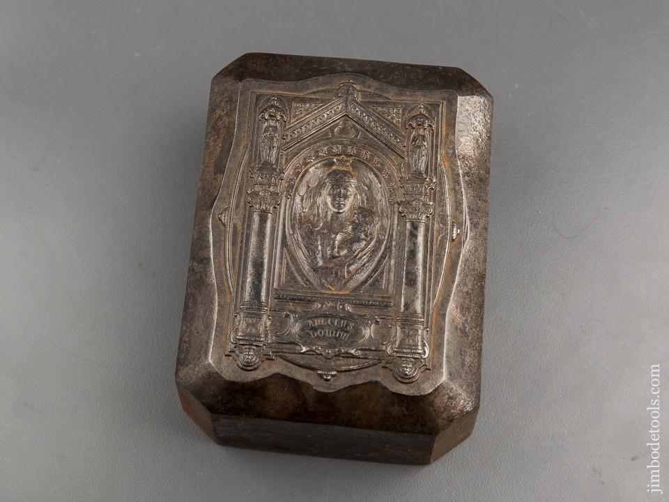 Ornate 4x5 inch Silversmith's Die by BACHLER CHATEAUDUIS - 81339RU
