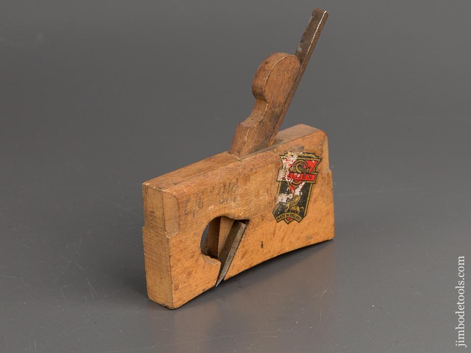 MINTY Miniature 5/8 x 3 1/2 inch Compassed Rabbet Plane by SALMEN with Decal - 81359R