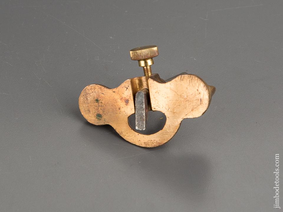 Beautiful Brass Miniature 3 1/4 by 2 1/4 inch Router Plane - 81366R