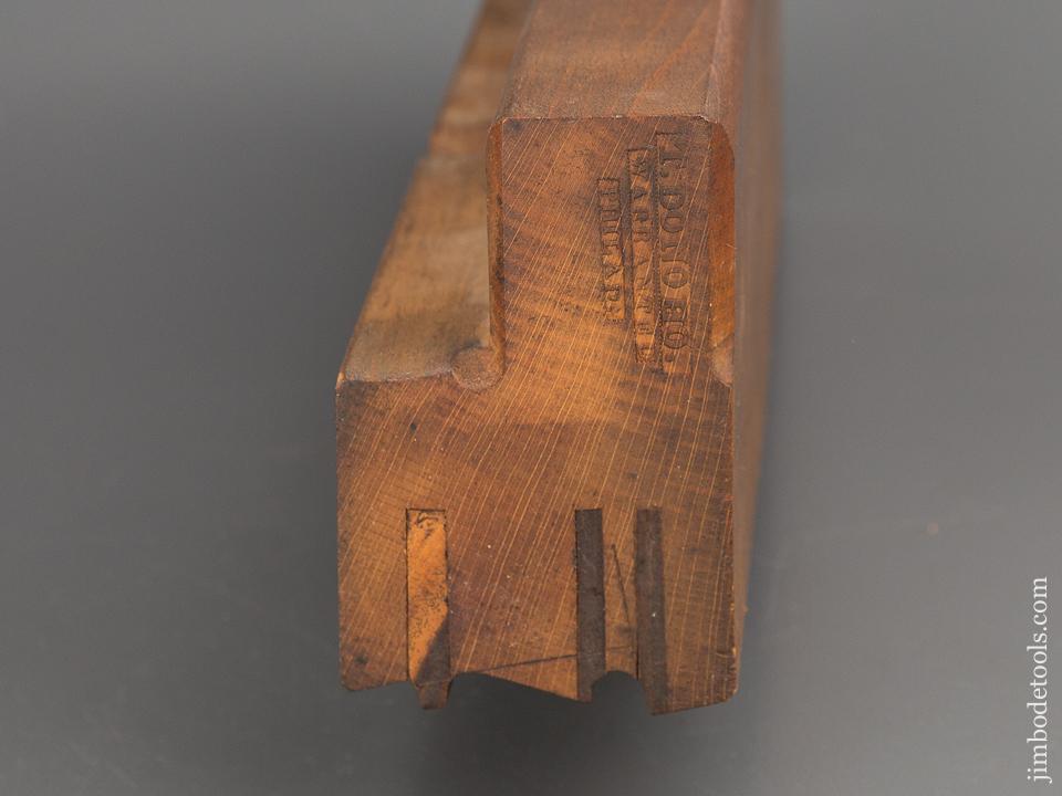 T. DONOHO Philadelphia Crispy Complex Molding Plane circa 1844-54 DEAD MINT - 81373R