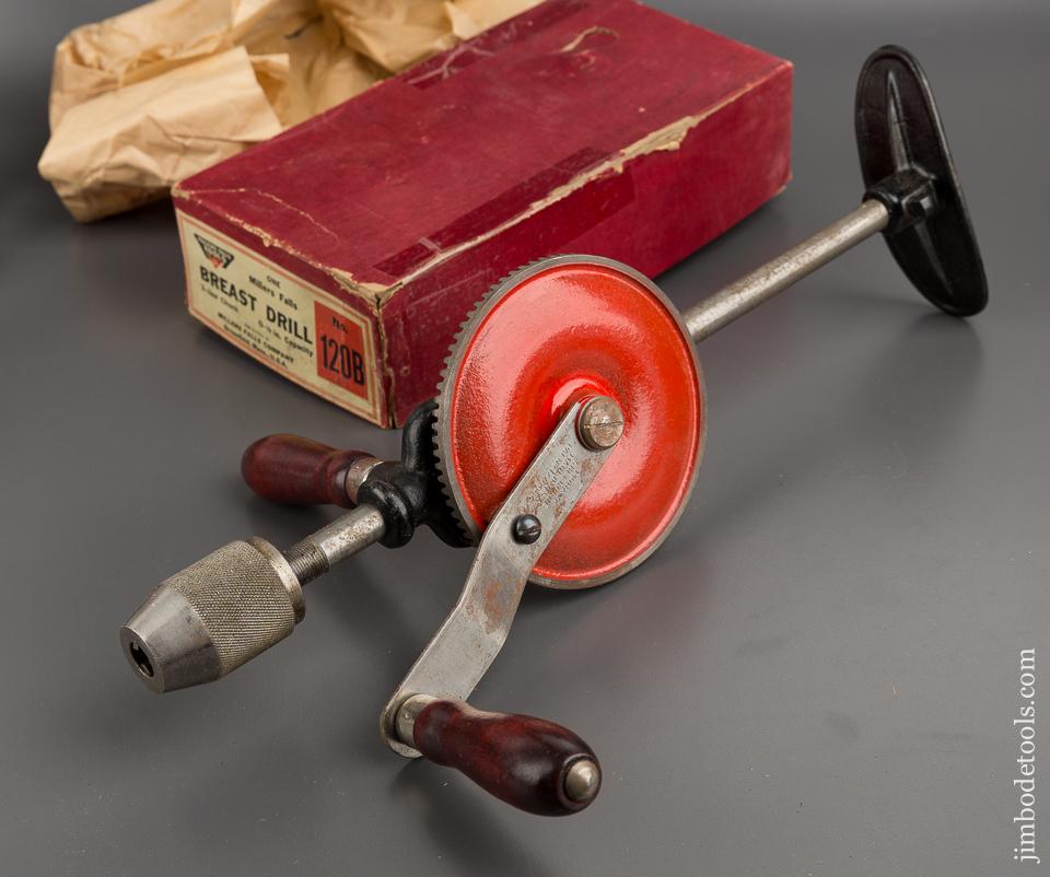 MILLERS FALLS No. 120B Breast Drill in Original Box - 81376R