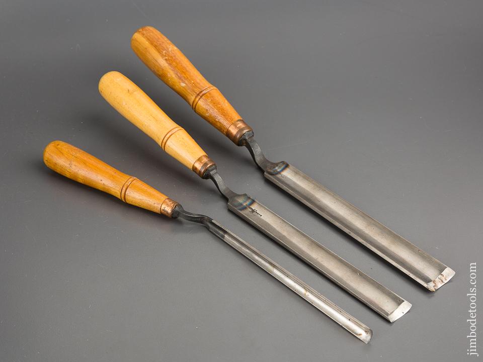 Set of Three BUCK BROTHERS Crank Neck Gouges - 81398R – Jim Bode Tools