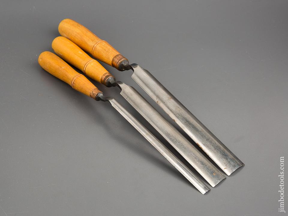 Set of Three BUCK BROTHERS Crank Neck Gouges - 81398R – Jim Bode Tools