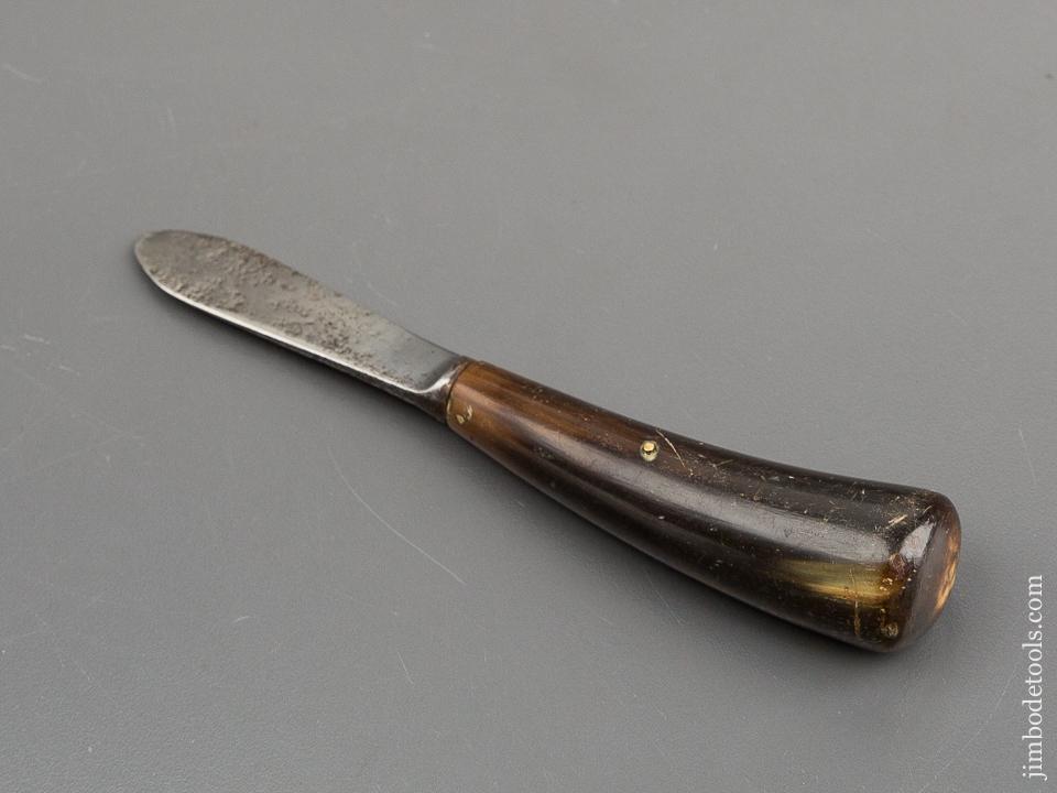 6 1/4 inch Watchmaker's Case-Back Removal Knife with Buffalo Horn Handle - 81407RU