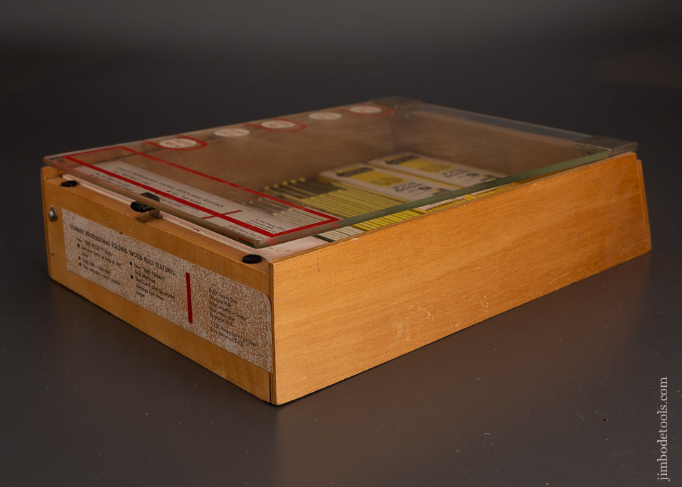 Rare! STANLEY Zig Zag Rule Countertop Display - 81417