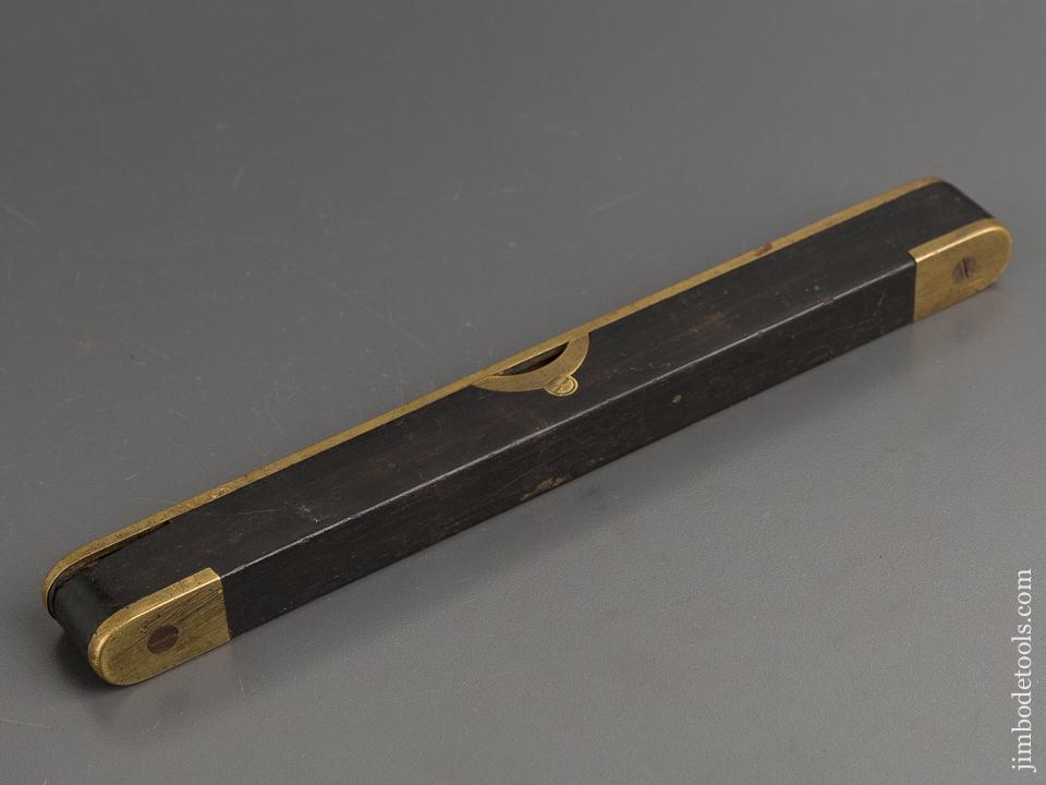 Nine inch PRESTON Ebony and Brass Level - 81428R