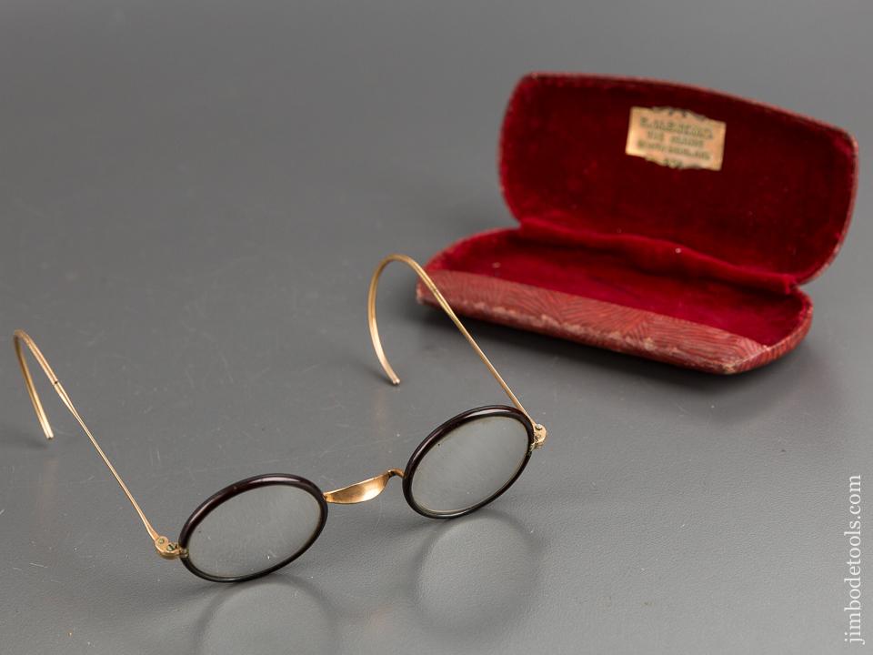 Super Children's Spectacles in Original Velvet-Lined Box by E.J. LENT, M.D., THE CLINIC, SOUTH BEND, IND. - 81431R