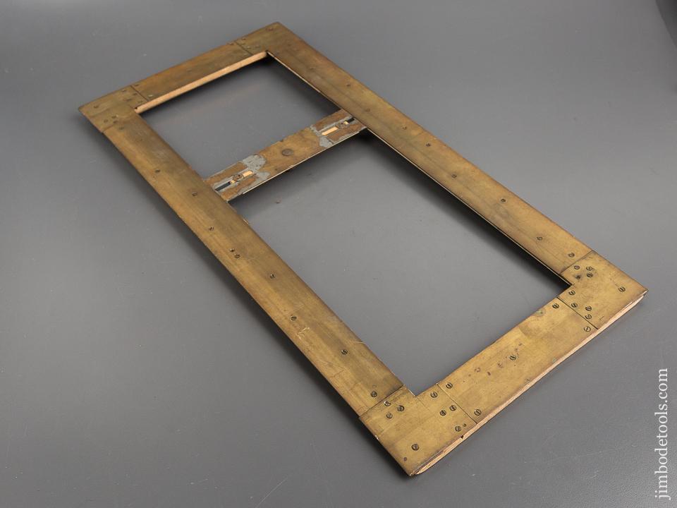 19 x 9 inch Brass Whatsit Layout Square - 81434R