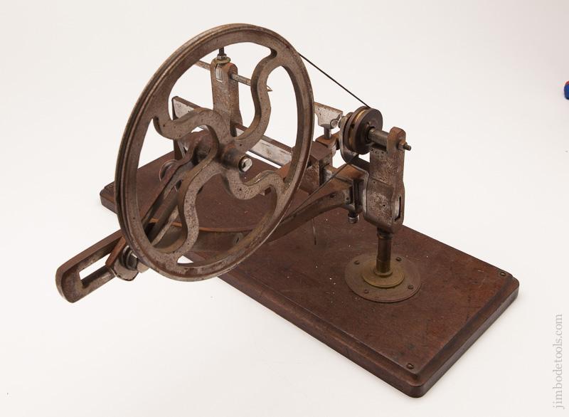  Watchmaker's Hand Crank Turning Lathe on Walnut Base - 81445R