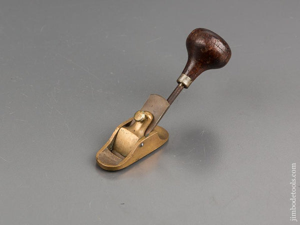 HAMMACHER SCHLEMMER Brass Radiused Tail Handled Violinmaker's Plane - 81464R