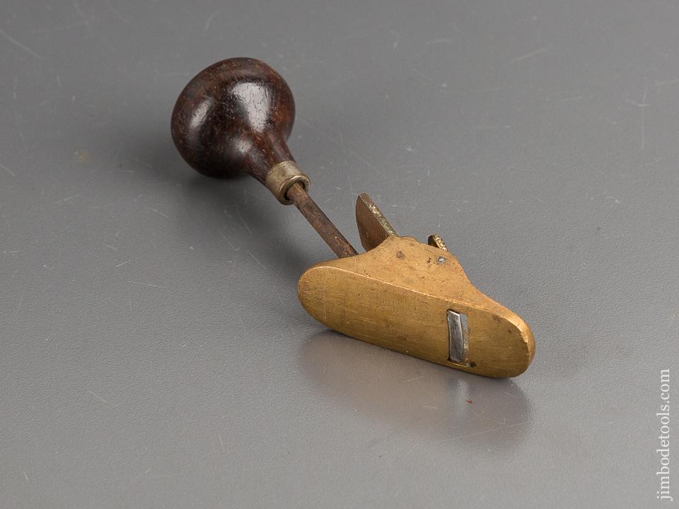 HAMMACHER SCHLEMMER Brass Radiused Tail Handled Violinmaker's Plane - 81464R