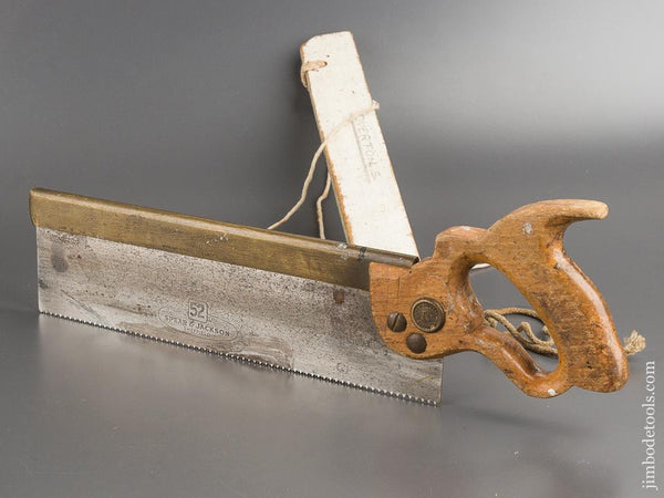 13 point 12 inch Rip SPEAR & JACKSON No. 52 Brass Back Saw with Guard - 81515