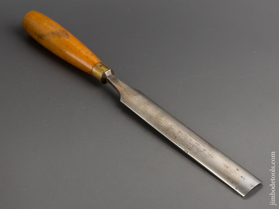 1 x 13 1/2 inch I. SORBY Beech Handled Patternmaker's Gouge - 81527