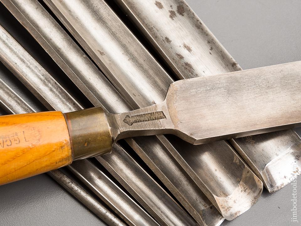 Set of Seven Long Patternmaker's Gouges by MARPLES - 81534