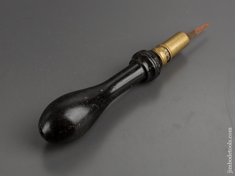 English Ebony and Brass Pad Saw - 81538