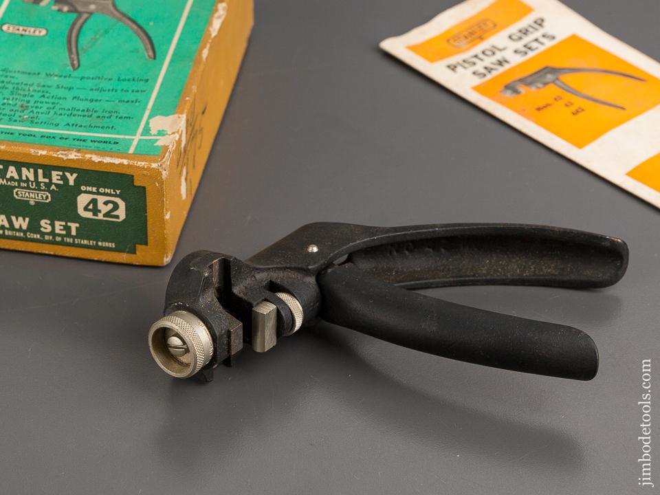 STANLEY No. 42 Saw Set with Decal in Original Box - 81625