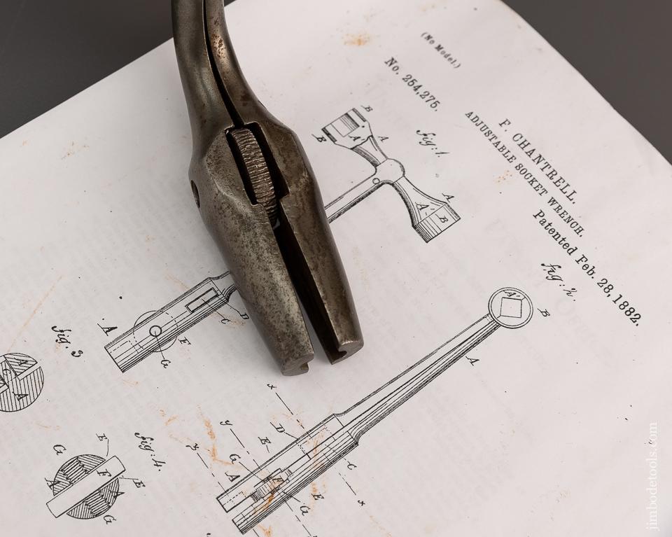 CHANTRELL Patent February 28, 1882 Bit Brace - 81644