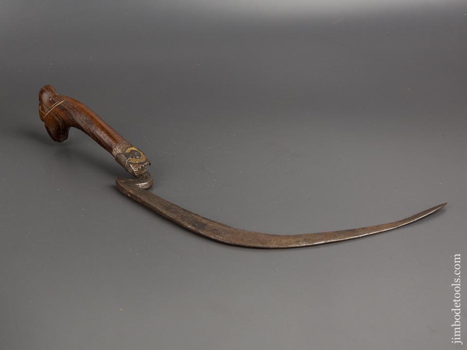 18th Century 16 inch Decorated Sickle - 81666U – Jim Bode Tools