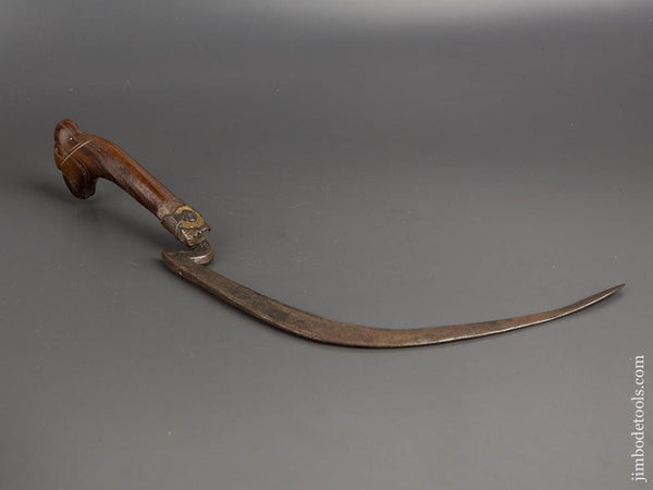 18th Century 16 inch Decorated Sickle - 81666U