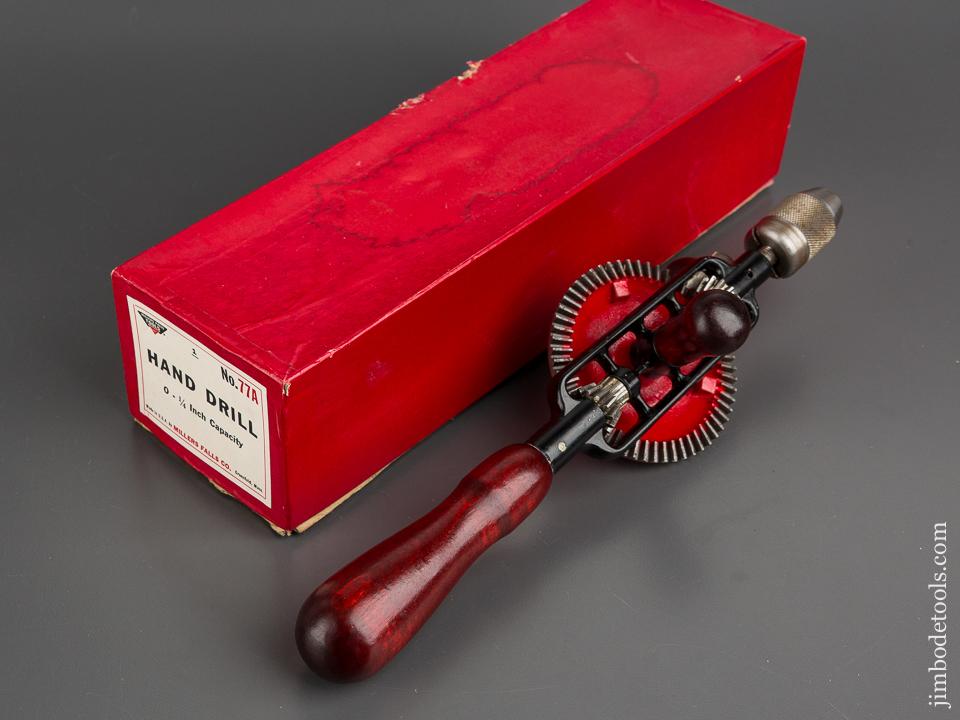 MILLERS FALLS No. 77A Hand Drill MINT in Original Box - `81667