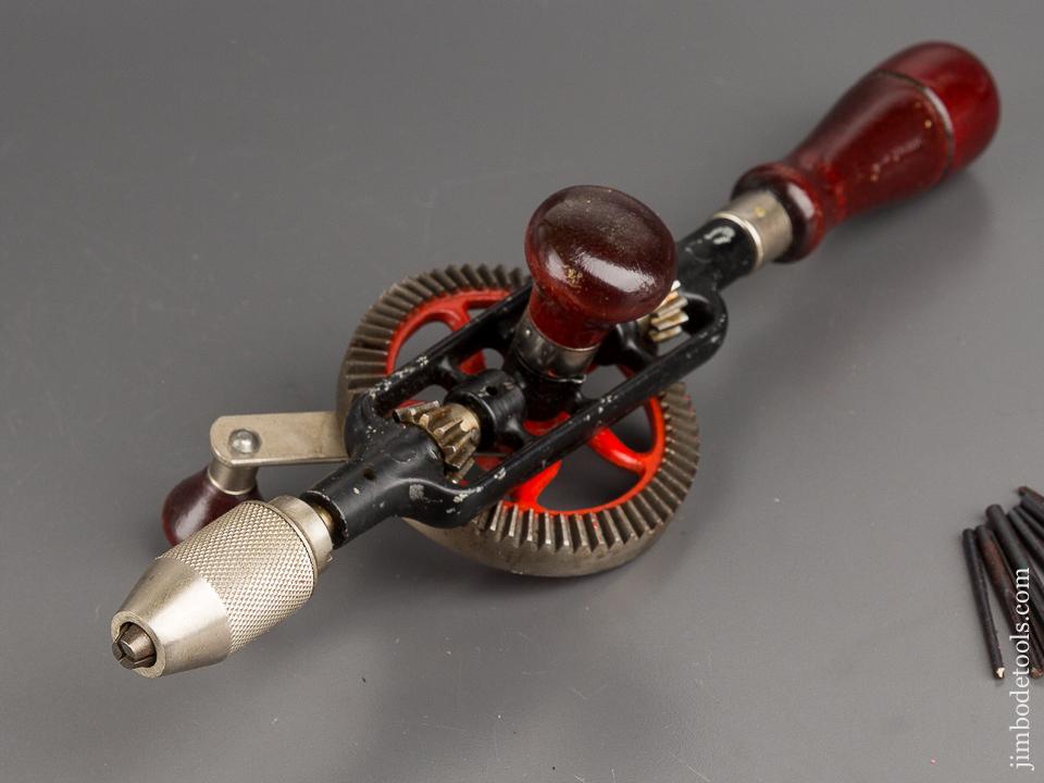 MILLERS FALLS No. 5 Hand Drill in Original Box with Eight Bits  - 81672
