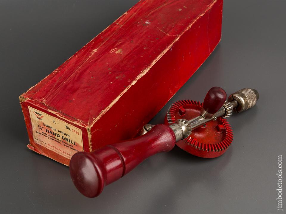 MILLERS FALLS No. 1425 Hand Drill with Decal in Original Box - 81673