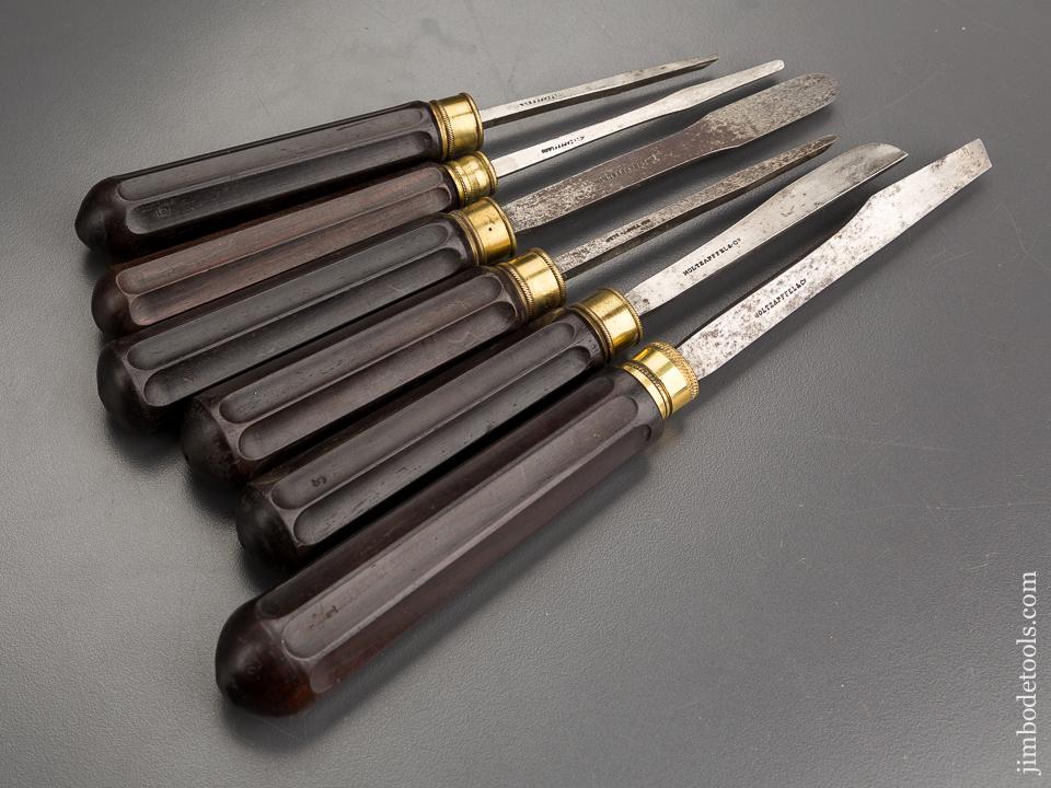 Fantastic Signed HOTZAPFFEL Turning Tools with Ornamentally Turned Ebony Handles - 81685RU