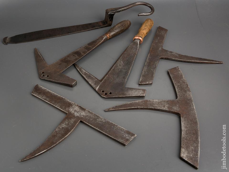 Fantastic 18th/19th Century Set of Slater's Tools in Original 18x7 inch Tote - 81705R